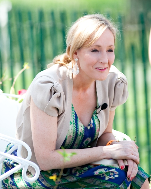 J.K. Rowling reads an excerpt from Harry Potter and the Sorcerer's Stone at the White House Easter Egg Roll.